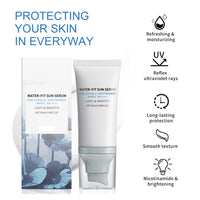 Generic Madagascar Centella Sunscreen, Lightweight Spf 50+ Pa++++, Water-fit Sun Serum, Hydrating & Soothing Sunscreen,Broad Spectrum Uv Protection, Refreshing For All Skin Type (50ml)