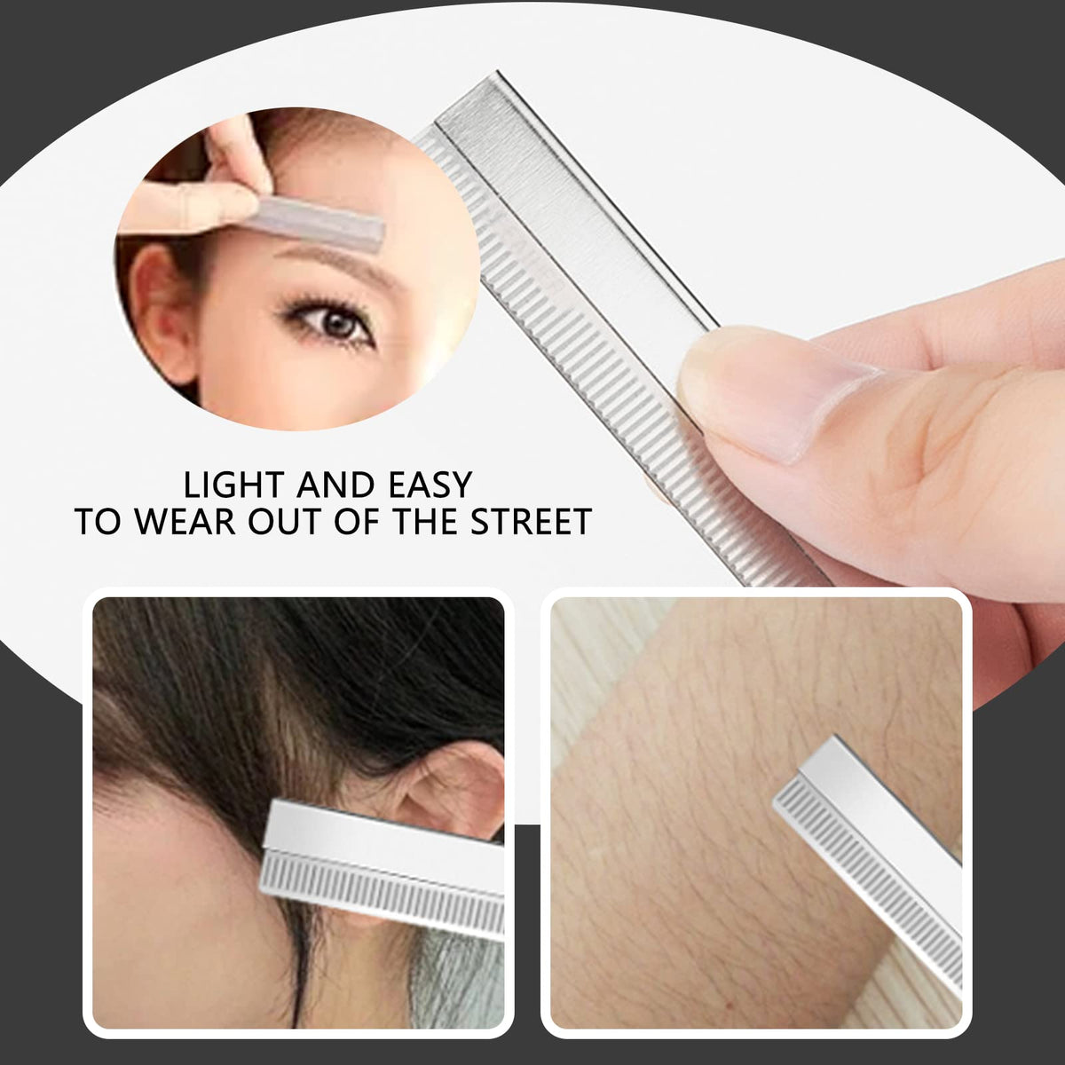 MFCGHXR HAIRDRESSING THINNING RAZOR HAIR CUTTING STYLING TOOL HAIR SHAPER THINNING LAYER HAIR CUTTING RAZOR COMB Hair Razor Comb Hair Cutter Comb