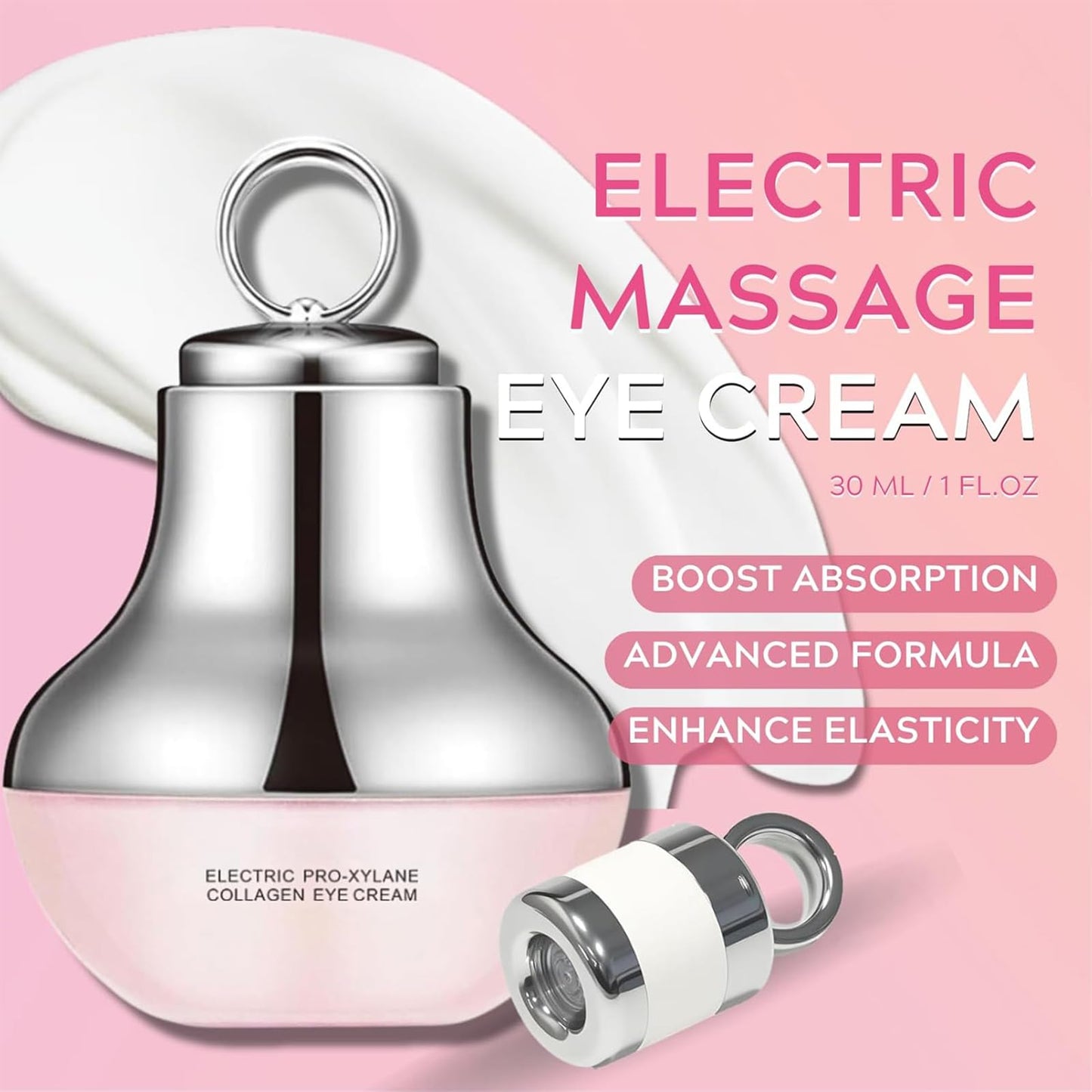 Orknglowy 2PCS AH-8 Firming Neck Cream & Electric Massage Eye Cream - Neck and Eye Cream Bundle Tightening & Revitalizing Set for Firm and Smooth of Fine Lines, Anti-Wrinkle, Moisturizing, Day & Night Use