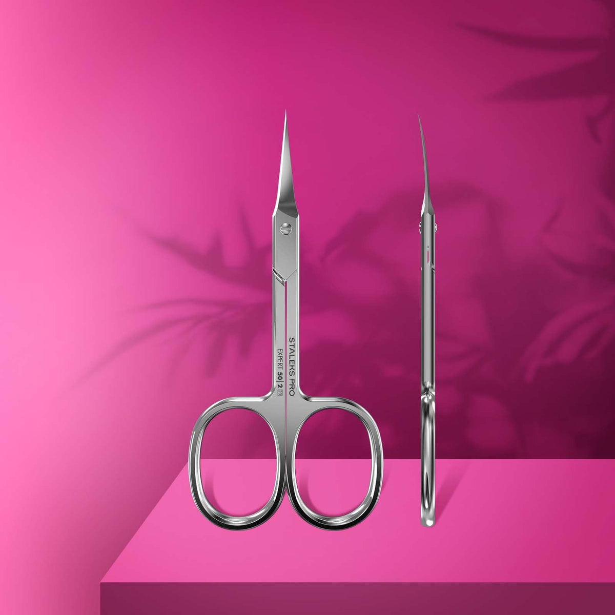 Staleks Silver Classic Professional Cuticle Scissors, Stainless Steel, Curved, Ambidextrous, 15.0 Grams, SE-50/2