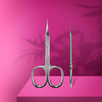 Staleks Silver Classic Professional Cuticle Scissors, Stainless Steel, Curved, Ambidextrous, 15.0 Grams, SE-50/2