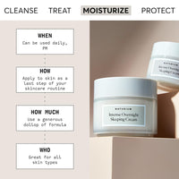 Naturium Intense Overnight Sleeping Cream, Hydrating Face Moisturiser | 1.7 OZ / 50 G
