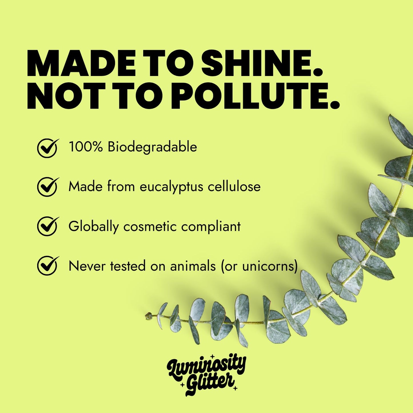 Luminosity Glitter JOIN THE ECO GLITTER REVOLUTION Fine Glitter Makeup - Biodegradable Sparkly Makeup - Glitter for Face, Body, Hair and Nails - Loose Eco Friendly Bioglitter Makeup - Rose Pink Fine - 6 Grams