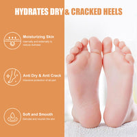 HERBINSOLS Honey Foot Cream - 2pcs Foot Cream For Very Dry Feet - Heel Cream For Deep Cracked Skin - Deep Hydration Foot Moisturiser - Intensive Moisturizing Daily Hands & Feet Skin Care Stick