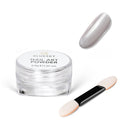 BLUESKY Bluesky Moonshine Nail Powder - Super White 5g - Pearlescent Chrome Powder, Glazed Donut Effect, Iridescent Powder for Nails