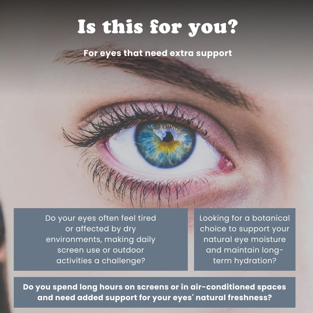 Extracted Optee Dry Eye Supplements - MaquiBright, Astaxanthin, Lutein & Zeaxanthin 30 Vegan Capsules - Eye Health, Natural Tear Production, Clear Vision Support - 30-Day Supply