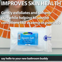 Bob's Best Pure Epsom Salts 500 Grams for Bath or Foot Soak - BP Grade Magnesium Sulphate Supports Muscle Recovery, Reduces Stress & Promotes Relaxation