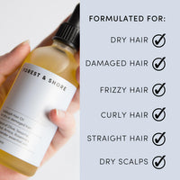Forest & Shore Hair Oil 100% Natural Certified Organic Hallelujah Hair Oil ® Treatment and Protection - Moisturising And Repairing For Dry Damaged Hair Promotes Healthy Hair Growth With Silky, Shiny, Smooth Results