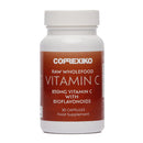 CORREXIKO Raw Vitamin C Supplement Tablets - 850mg Vitamin C Complex with Bioflavonoids - High Strength Ascorbic Acid - Strengthens Collagen Matrix - Supports Immunity - 30 Capsules, 1 Month Supply