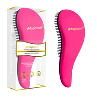 VMAGIC CARE Detangling Brush - glide the Detangler Brush through Tangled hair - Best Comb for Women, Girls, Men & Boys - Use in Wet and Dry Hair (Rose Red)
