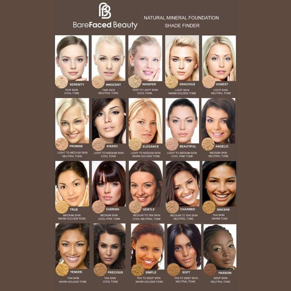 BareFaced Beauty Natural Mineral Foundation 12 g, Angelic