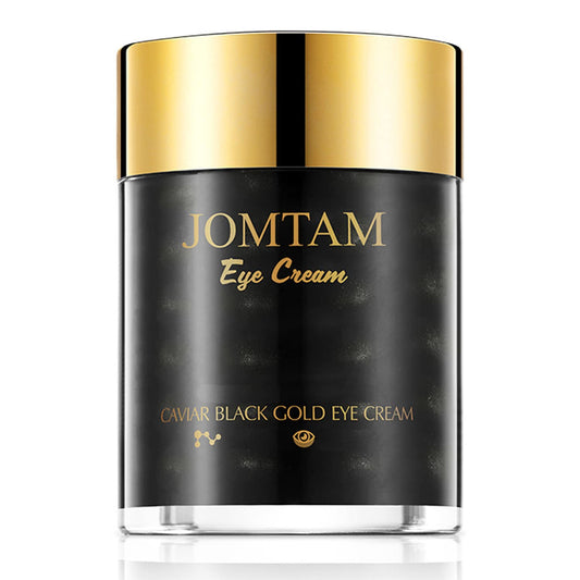 JOMTAM Caviar Black Gold Moisturizing Eye Cream Skin Rejuvenation Dark Circles Smoothing Wrinkles 60g