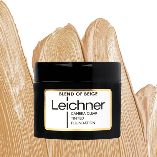 Leichner Camera Clear Tinted Foundation in BEIGE | Full Coverage Hydrating Foundation for a Smooth, Natural-Looking Finish | Buildable & Long-Lasting Makeup | 30ml
