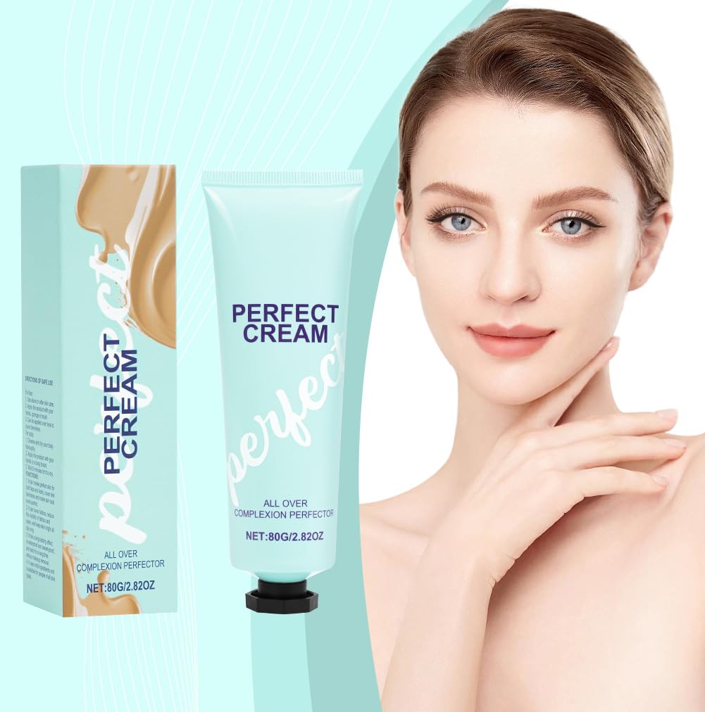LOPHE Body Coverage Perfector, Leg Makeup Waterproof No Transfer Full Coverage Body Makeup Scar Tattoo Cover Up Cover Veins Concealer Light Concealing Foundation Cream for Body Face Makeup