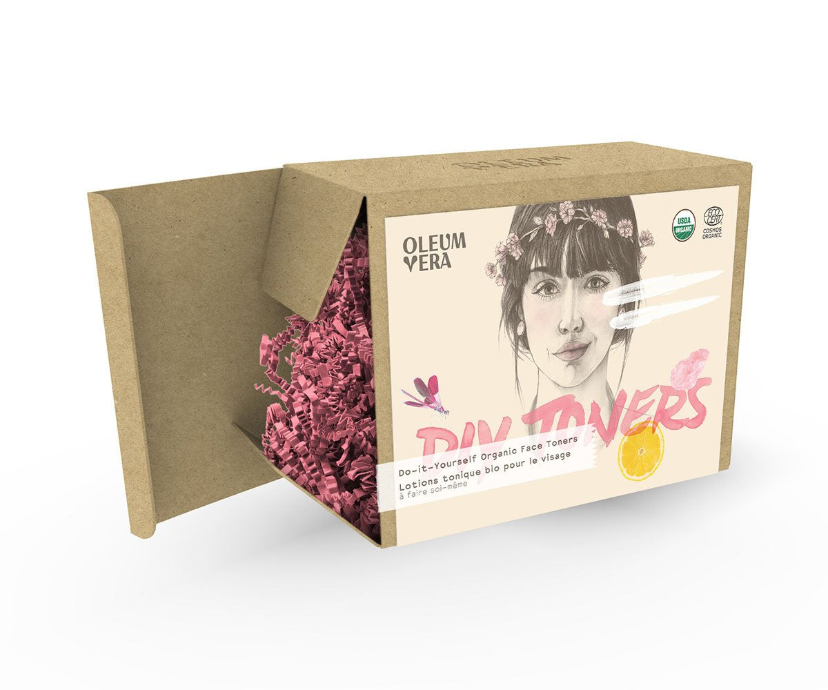 Content Commerce Factory Oleum Vera, Clarifying Facial Tonic Kit, BIO DIY, Toner kit, Make your own cosmetic with ORGANIC beauty oil, 100% natural and ecological