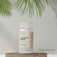 NUTRACENE Nutracene Ashwagandha KSM-66 1,000mg with Black Pepper | High Strength Adaptogen | Stress Relief | Energy & Cognitive Support | Made in The UK | Vegan Friendly