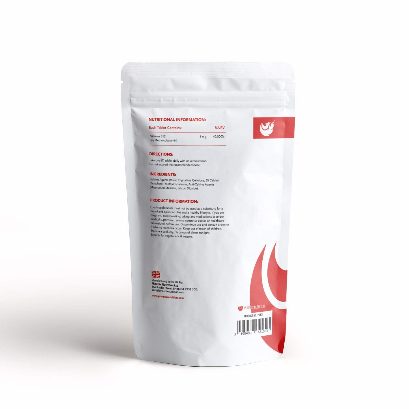 Methyl B12 1mg x 360 Tablets - Coenzyme Form of Vitamin B12 - Methylcobalamin (1000mcg)