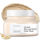 Lomeya Korean Rice and Honey Clay Mask for Glass Skin, Hydration and Deep Cleansing, Perfects Skin Tone and Brightens, Ideal Face Mask for Skincare