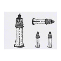 Azeeda 4 x 'Lighthouse' Temporary Tattoos (TO00006129)