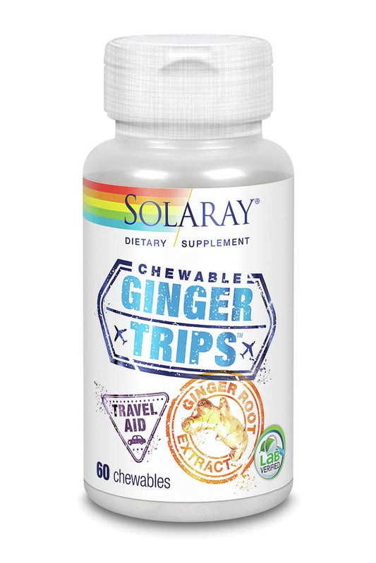 Solaray Ginger Trips Chewable 67mg Solaray 60 Chewable (2 Packs)