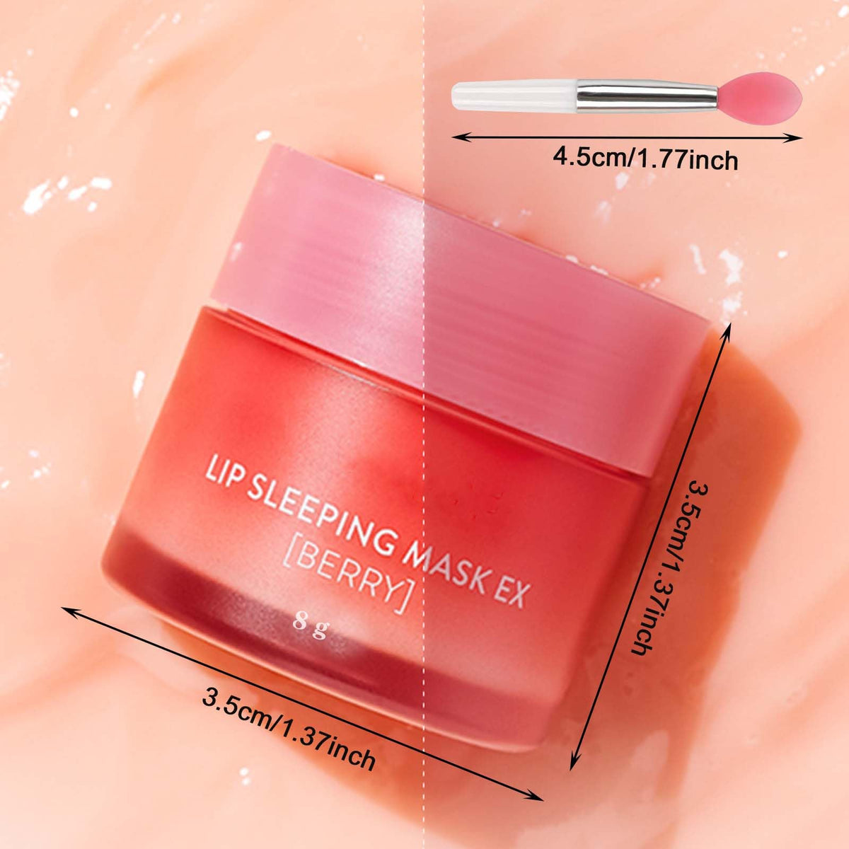 MUNSKT Lip Sleeping Mask, 4 PCS Lip Balm Set Mini Day and Night Repair Lip Balm for Chapped Cracked Dry Lips Nourishing & Hydrating Lip Mask for Women Men (Berry Apple Grape Choco)