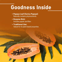 minature Papaya Leaf Tablets by mi Nature| 90 Tablets, 1000 mg| Vegan| Papaya Leaf|