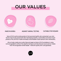 Oh K! Vitamin C Trio, Vegan and Cruelty Free Pamper Gift Set with Face Masks and Eye Mask, for Brightening and Evening Skin Tone, Watermelon and Vitamin C, 3 Piece