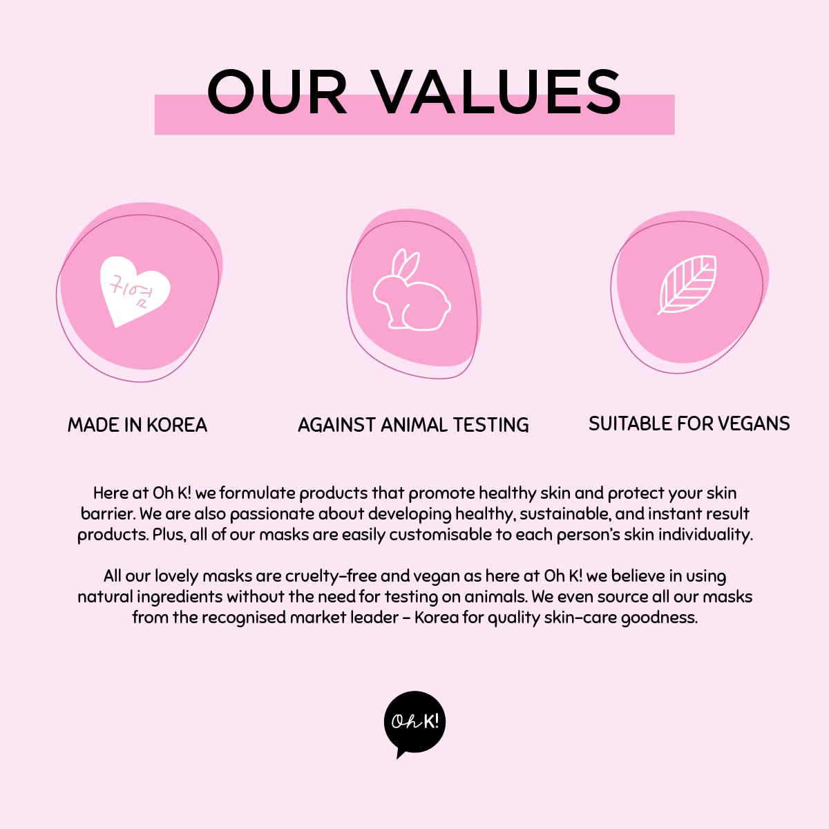 Oh K! Vitamin C Trio, Vegan and Cruelty Free Pamper Gift Set with Face Masks and Eye Mask, for Brightening and Evening Skin Tone, Watermelon and Vitamin C, 3 Piece