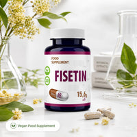 Hepatica Fisetin 50mg | 5,000mg Equivalent | 100:1 Smoketree (Cotinus Coggygria) Extract Standardised to 98% Fisetin | 60 Vegan Capsules | 3rd Party Lab Tested