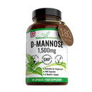 Natural Answers D-Mannose 180 Capsules - Max Strength 1500mg per Serving - Precision DMannose - Vegetarian Capsules not Tablets or Pills, Made in The UK (180 Count (Pack of 1))