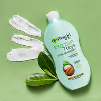 Garnier Intensive 7 Days Shea Butter & Probiotic Extract Body Lotion 400ml, Ultra Replenishing Soothing Moisturiser, Up to 7 Days Hydration, For Very Dry Skin, Fast Absorbing & Non Greasy