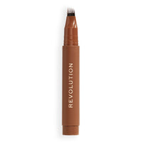 Revolution Beauty London Revolution, Instant Brow Hair Pen, Precision Applicator for Hair-Like Strokes, Long-Lasting Eyebrow Pen, Warm Brown, Vegan & Cruelty-Free, 1.8ml