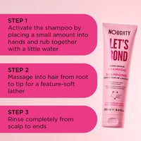 Noughty Let's Bond Builder Shampoo for Repair, Restorative Formula for Chemically Treated and Coloured Hair, Strengthening Formula to Reduce Breakage and Protect Colour for Longer, 250ml
