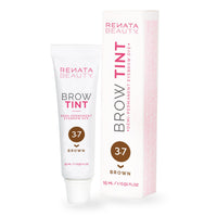 RB RENATA BEAUTY Renata Beauty Eyebrow Dye – Premium Brow Tinting Color – 15 ml Customizable Long-lasting Eyebrow Tint with 4 Week Results – Safe and Gentle Eyebrow Tint Color – 4 Colors Available [Brown Dye]