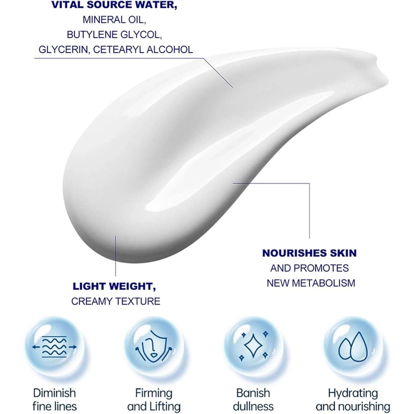 EveBeaty Neck Firming Cream - Tighten, Lift, and Hydrate Sagging Skin, Treatment for Fine Lines & Wrinkles, Moisturizing Formula for Advanced Neck Firming