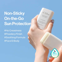 d'alba Piedmont Italian White Truffle Air Fit Fresh Stick SPF 50+ PA++++, Vegan Sunstick, Non-Sticky, Silky Powdery Finish, On-the-Go Sun Protection, Korean Skin Care (19g)