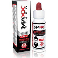 MAXX Beard - #1 Patchy Facial Hair Solution - The Natural Solution for Maximum Growth & Beard Volume - 2 Month Supply