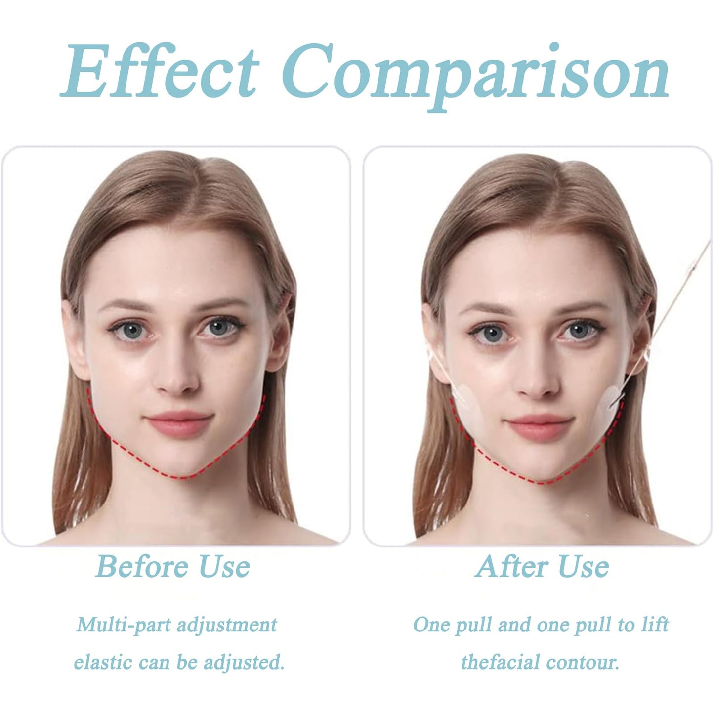 LINXINS Face Lift Tape 40 Pcs Face Neck and Eye Lift Tape, Invisible Face Lift Patches for Skin Tightening, Instant Face Lift Thin Face Strips for Lifting Makeup Tool Chin Lift Tape Suitable for Everyone