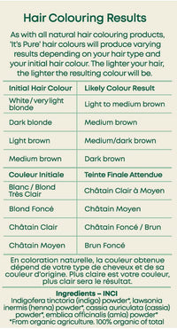 It's Pure Organic Herbal Hair Dye in Dark Brown 110g