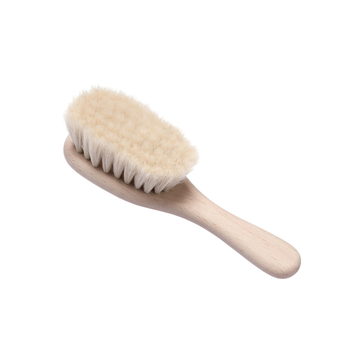 Hydrea London Hydréa London Natural Baby Brush – Soft Goat Hair Bristles for Gentle Scalp Care and Sensory Development