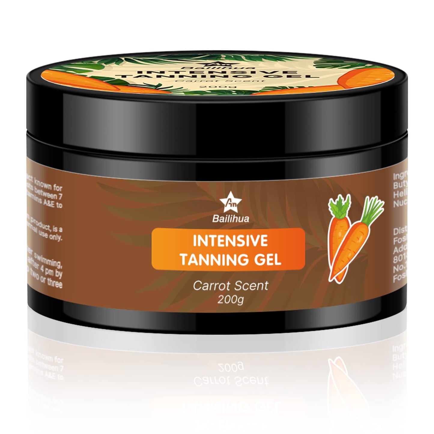 AN BAILIHUA Tanning Accelerator Gel Cream for Sun with Carrot and Coconut Oils