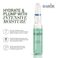 BABOR Algae Vitalizer Ampoule Serum Concentrates | Hyaluronic Acid and Plankton Algae | Antioxidant Moisturizing Face Treatment Revitalizes Dull Dry Skin | Reduces Breakouts | 7 Days to Radiant Skin