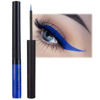 FresFresi Royal Blue Matte Liquid Eyeliner - Waterproof & Long-Lasting, Highly-Pigmented Coloured Eye Liner for Makeup - Eye Makeup Tool Essential