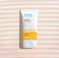 The Organic Pharmacy Cellular Protection Sunscreen SPF 50, 40ml - Broad Spectrum Protection, Moisturise, With Natural Mineral Filters, Calendula, Rosehip, Organic 17.6%, Natural 83.1%