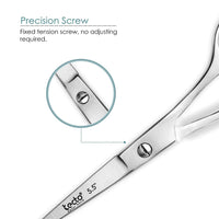 Tecto 5.5“ Professional Hair Scissors - Hair Cutting Shears- Barber Scissor- Premium Stainless Steel Sharp Hairdressing Scissors for Barber, Children, Men, and Women Cutting,for Home & Salon