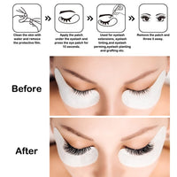 Boerni Eye Gel Pads, Lint Free Eyelash Patches, 100 Pairs Under Eye Gel Pads for Pro Salon and Individual Eyelash Extension (PINK)