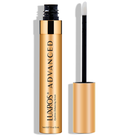 LUXROS Eyebrow Enhancer, Boost Serum for Longer, Thicker, Healthier Brows - 5ml, 6 Month Supply