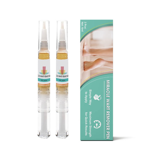 KATIX Wart Remover Fast-Acting and Effect - 2 Pen per Box Suitable for All Skin Types - 2-in-1 Wart & Verruca Treatment, Foot & Hand Wart Strong Remover - Natural & Safe Remover