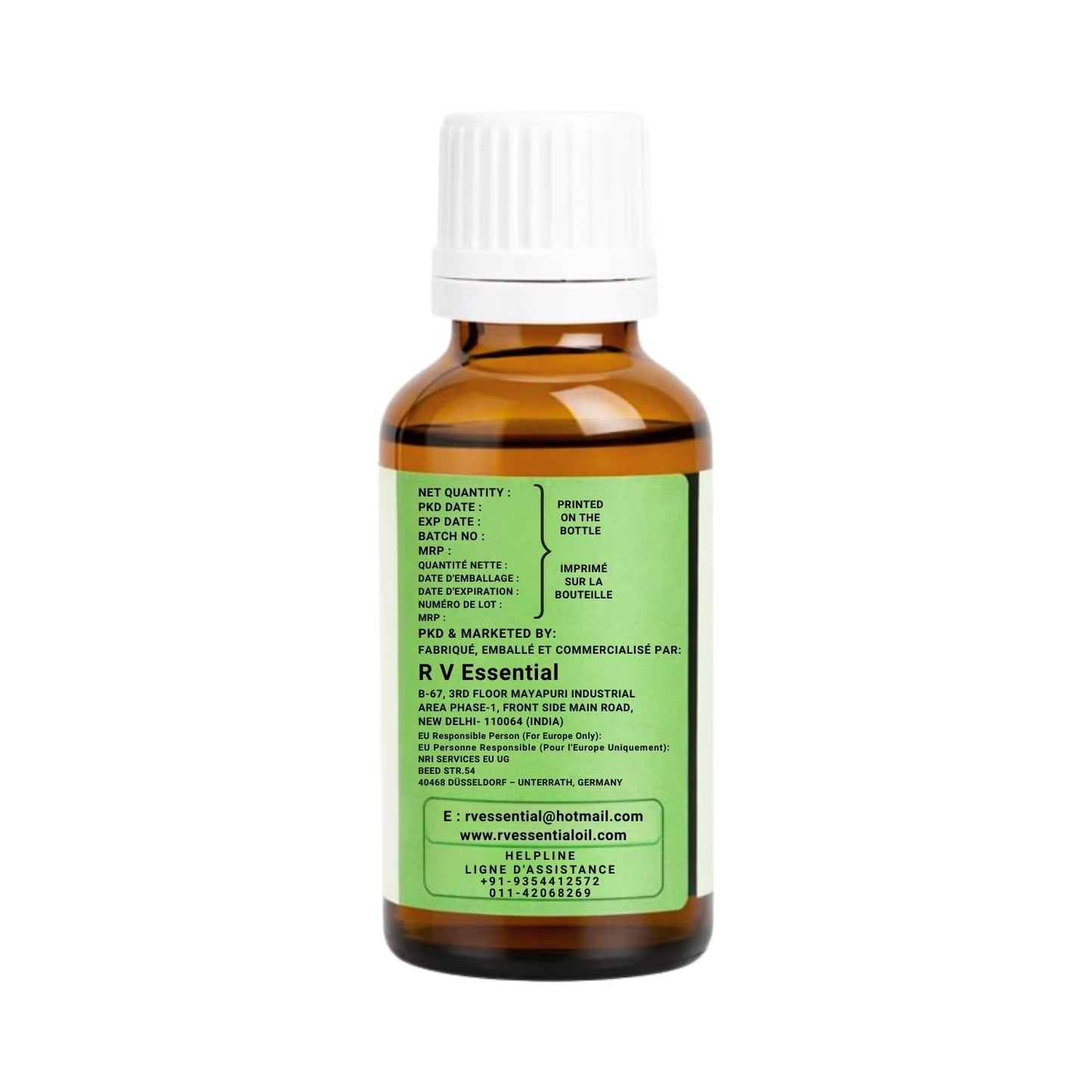 R V Essential Pure Arnica Carrier Oil 10ml (0.338oz)- Arnica Montana (100% Pure and Natural Cold Pressed)