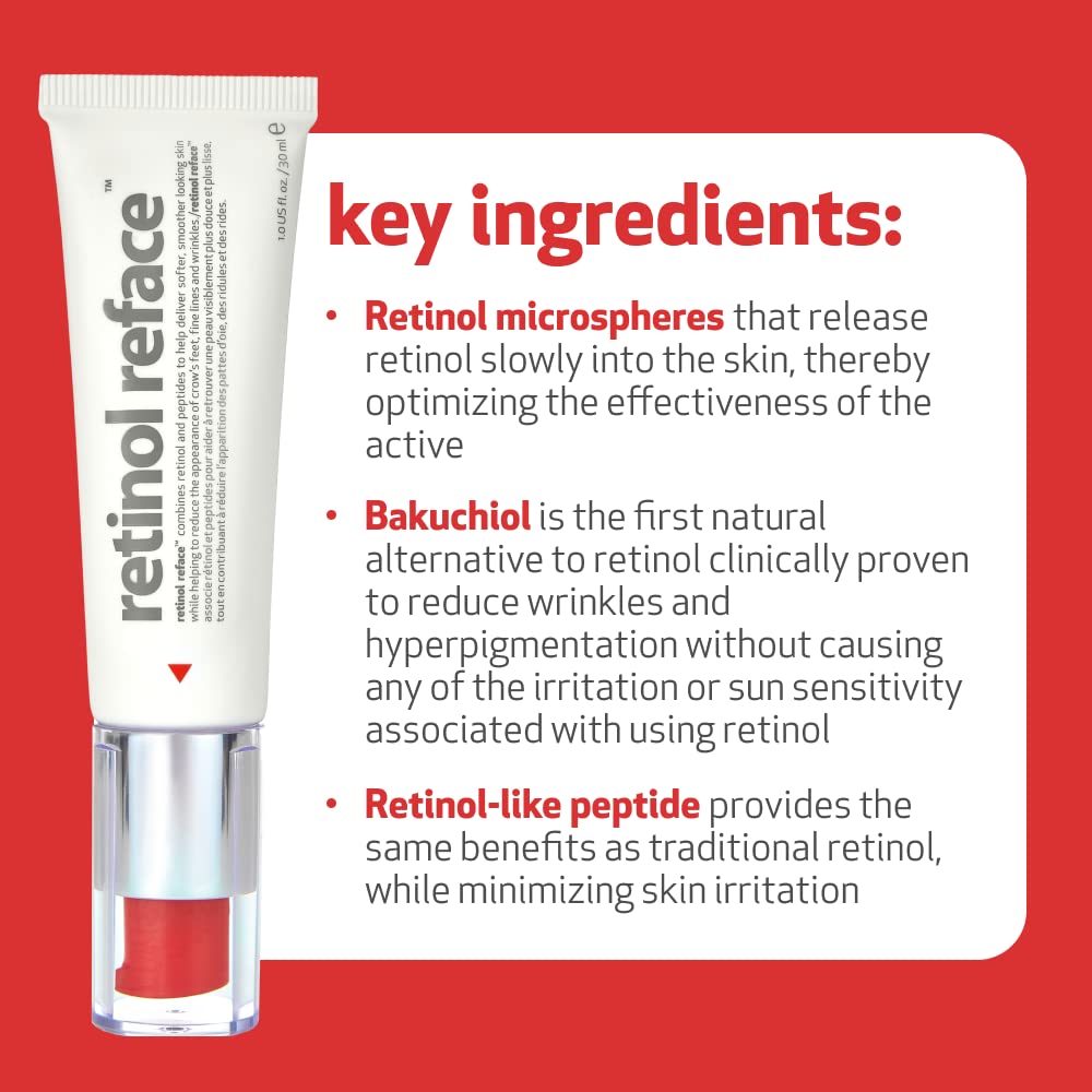 Indeed Labs Indeed Lab Retinol Reface Anti Aging & Moisturizer Cream For Face/neck, Wrinkle Repair And Moisturizer Cream-softer, Smoother, Younger Skin-contains Vitamin A & Bakuchiol For Wrinkles/lines/acne/aging